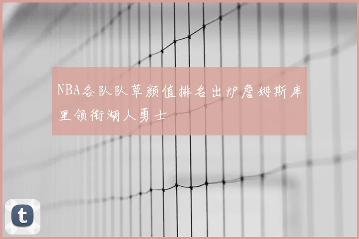 NBA各队队草颜值排名出炉詹姆斯库里领衔湖人勇士