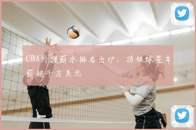 CBA外援薪水排名出炉,顶级球星年薪超千万美元