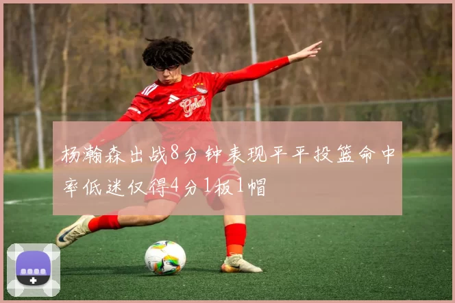 杨瀚森出战8分钟表现平平投篮命中率低迷仅得4分1板1帽