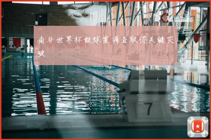 南非世界杯假球案调查取得关键突破